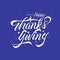 Luxury Happy thanks giving lettering