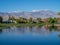 Luxury homes along a golf course in Palm Desert