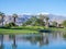 Luxury homes along a golf course in Palm Desert