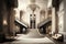 luxury hotel lobby with grand staircase and opulent chandelier