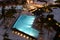 Luxury hotel swimming pools