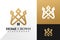 Luxury House Crown Company Logo design inspiration