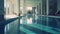 Luxury indoor pool. Generative Ai