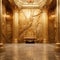 Luxury interior. Gold and Marble