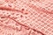 Luxury lace texture peach color with details. Close up, Retro stile