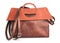 Luxury Leather Brown Handbag