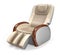 Luxury leather reclining massage chair.