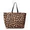 Luxury leopard female bag isolated