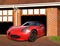 Luxury life sports car in garage