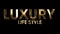 Luxury life style - text animation