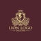 Luxury Lion logo design Vector template