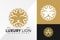 Luxury Lion Star Logo Design Vector illustration template