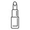 Luxury lipstick icon, outline style