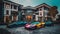 Luxury Living: Colorful Supercar & Grandiose House