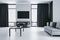 Luxury living room with plasma tv on wall