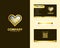 Luxury Love Tech Logo Design with Stationery Business Card Templates