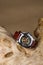 Luxury man wrist watches placed on timber isolated on brown background