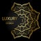 Luxury mandala design with gold color, Vector mandala floral patterns with black background