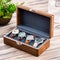 Luxury mens watch case box as a holiday gift for him, bespoke product design