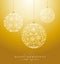 Luxury Merry Christmas baubles background EPS10 vector file.
