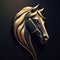 Luxury Minimalist Horse Logo Illustration