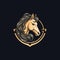 Luxury Minimalist Horse Logo Illustration