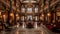 Luxury modern architecture illuminates old famous casino elegant interior design generated by AI