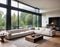 Luxury modern bright interiors salon