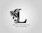 Luxury Monogram Letter L logo design, elegant floral ornate alphabet design vector