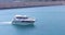 Luxury motorboat yacht in navigation