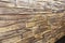 Luxury natural stone wall construction