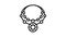 Luxury necklace icon animation