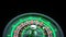 Luxury Online Casino Gambling Roulette Wheel 3D Realistic With Neon Lights - 3D Illustration