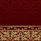 Luxury ornamental Background with golden floral Border