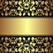 Luxury ornamental Background with golden ribbon.