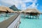 Luxury overwater vacation resort on Bora Bora