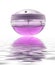 Luxury perfume bottle with water reflection