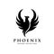 Luxury phoenix logo concept