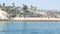 Luxury property, beachfront real estate on pacific ocean coast, Newport beach harbor, California, USA. Weekend premium