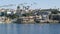 Luxury property, beachfront real estate on pacific ocean coast, Newport beach harbor, California, USA. Weekend premium seafront