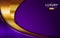 Luxury purple and golden lines background design