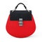 Luxury Red Leather Women Bag. 3d Rendering