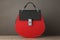Luxury Red Leather Women Bags. 3d Rendering