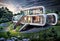 Luxury Redefined: Futuristic Mansion Meets Sustainability & Style, generative ai