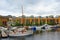 Luxury residential area St. Katharine Docks Marina London