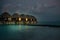 Luxury resort with water villas in maldives, hotel resort