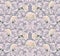 Luxury Rococo ornament background Vector. Rich imperial intricate elements. Victorian Royal style pattern