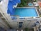 Luxury rooftop pool. Swimming pool on the roof of the hotel.