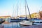 Luxury Sailboats and motoryachts in harbor of Saint-Tropez , french Riviera