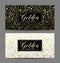 Luxury seamless background with gold frame. Vector